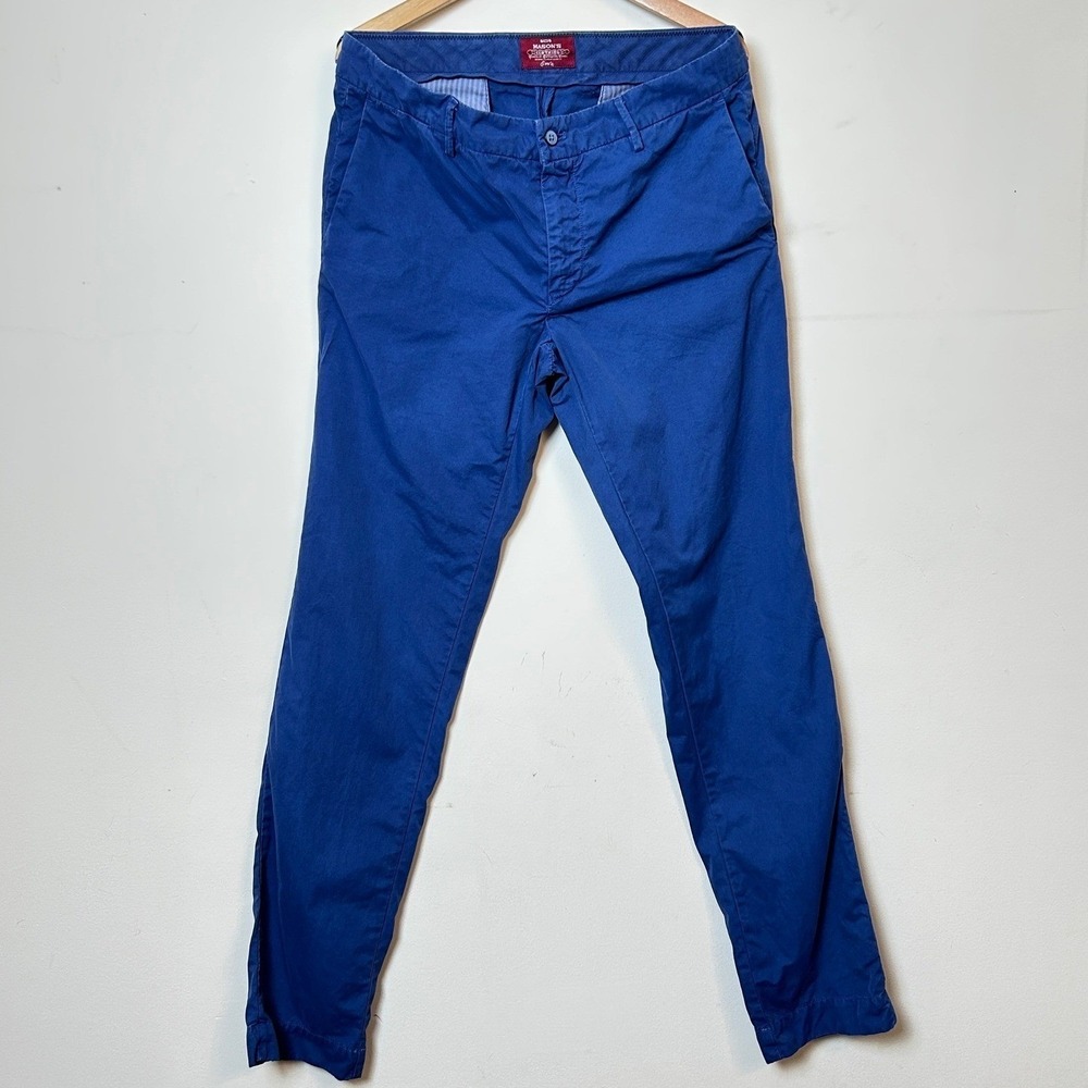 Mason's Men's Pants Chino Blue Regular Fit New York Italian Design Size 50